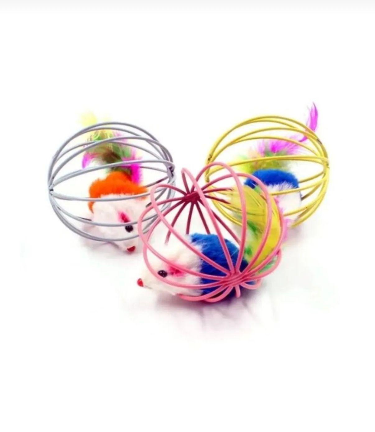 Metal Top İçi Fare Kedi Oyun Topu