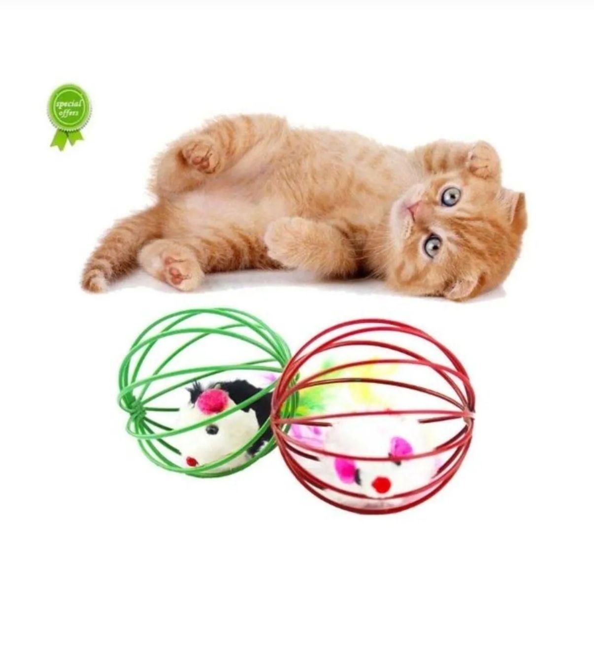 Metal Top İçi Fare Kedi Oyun Topu