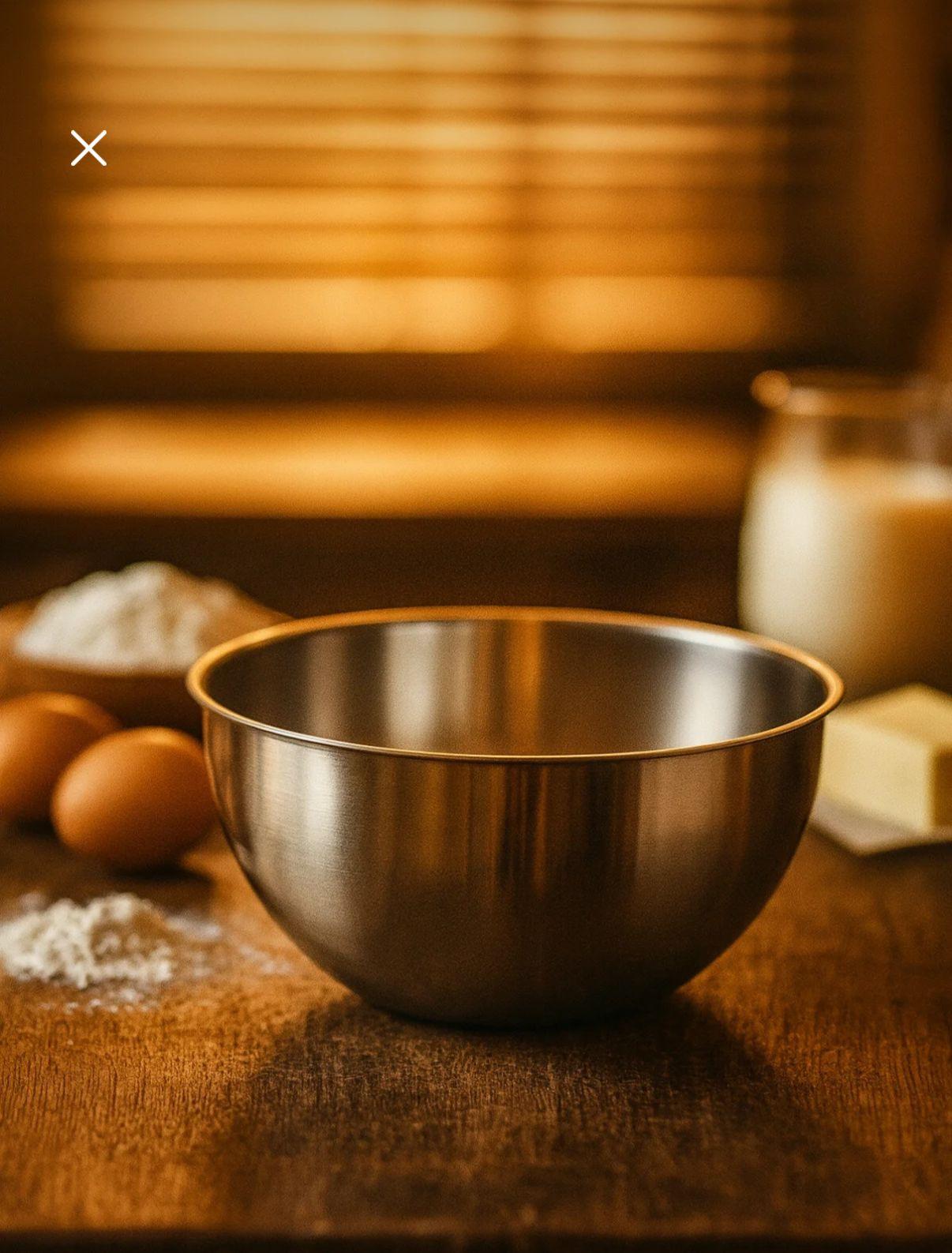 Paslanmaz Çelik Hamur Kabı 30 Cm *80