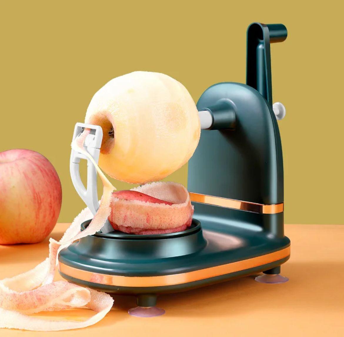 Plastik Elma Kabuk Soyma Makinası Manuel Saplı