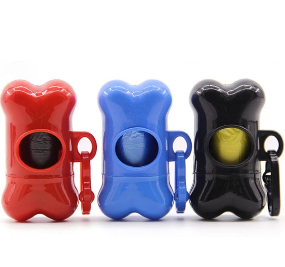 Plastik Kedi Köpek Dışkı Poşeti ve Boyunluk Kabı Set 