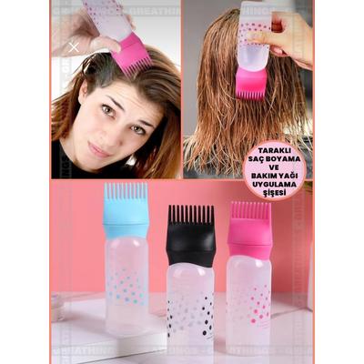 Pratik Hazneli Taraklı Saç Boyama Şişesi *300