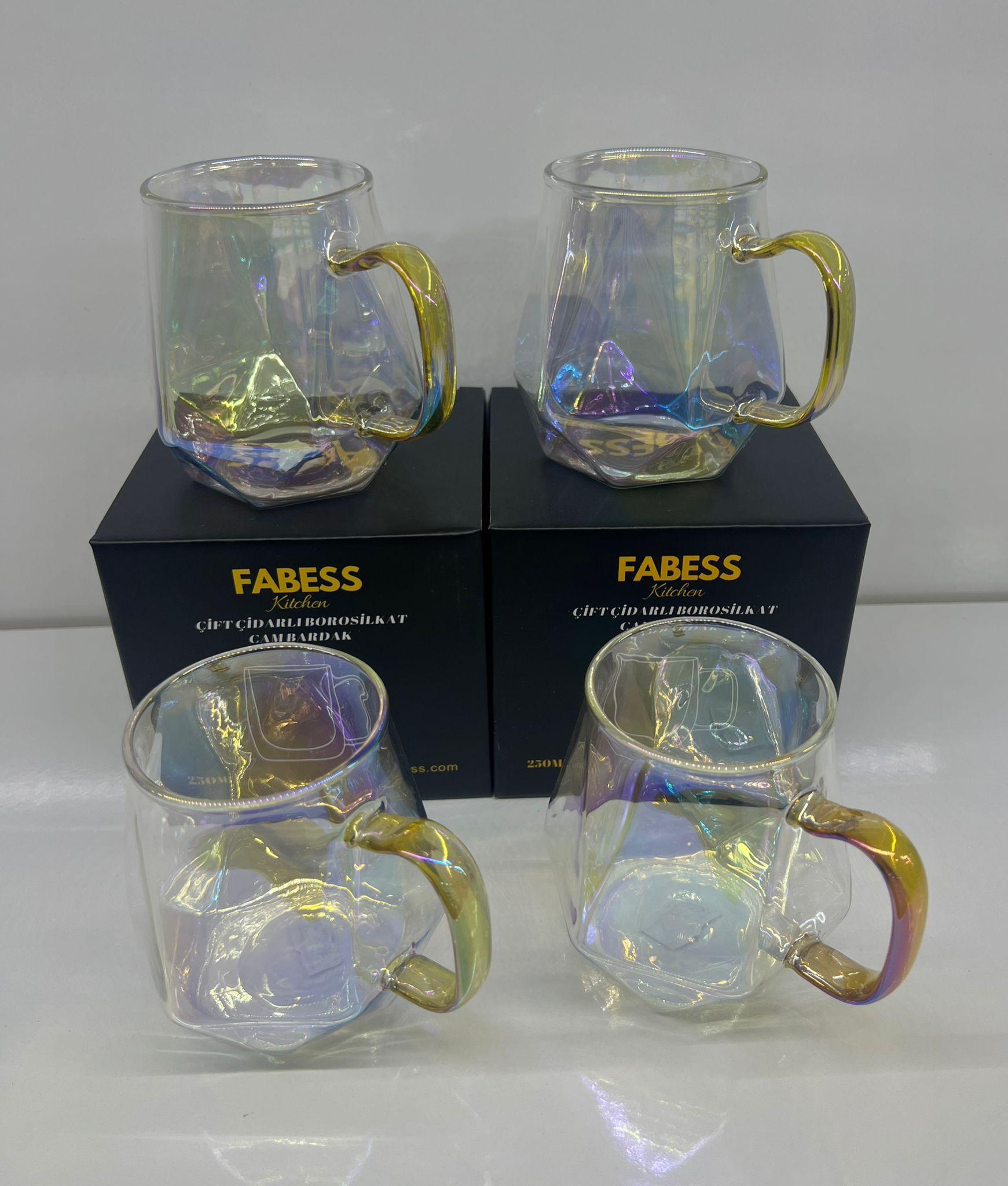 Renkli Kulplu Kahve & Çay Bardağı 350 Ml