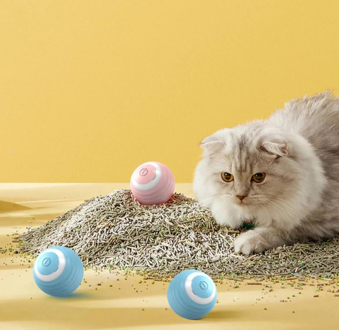 Şarjlı Otomatik Hareketlenen Interaktif  Kedi Oyun Topu