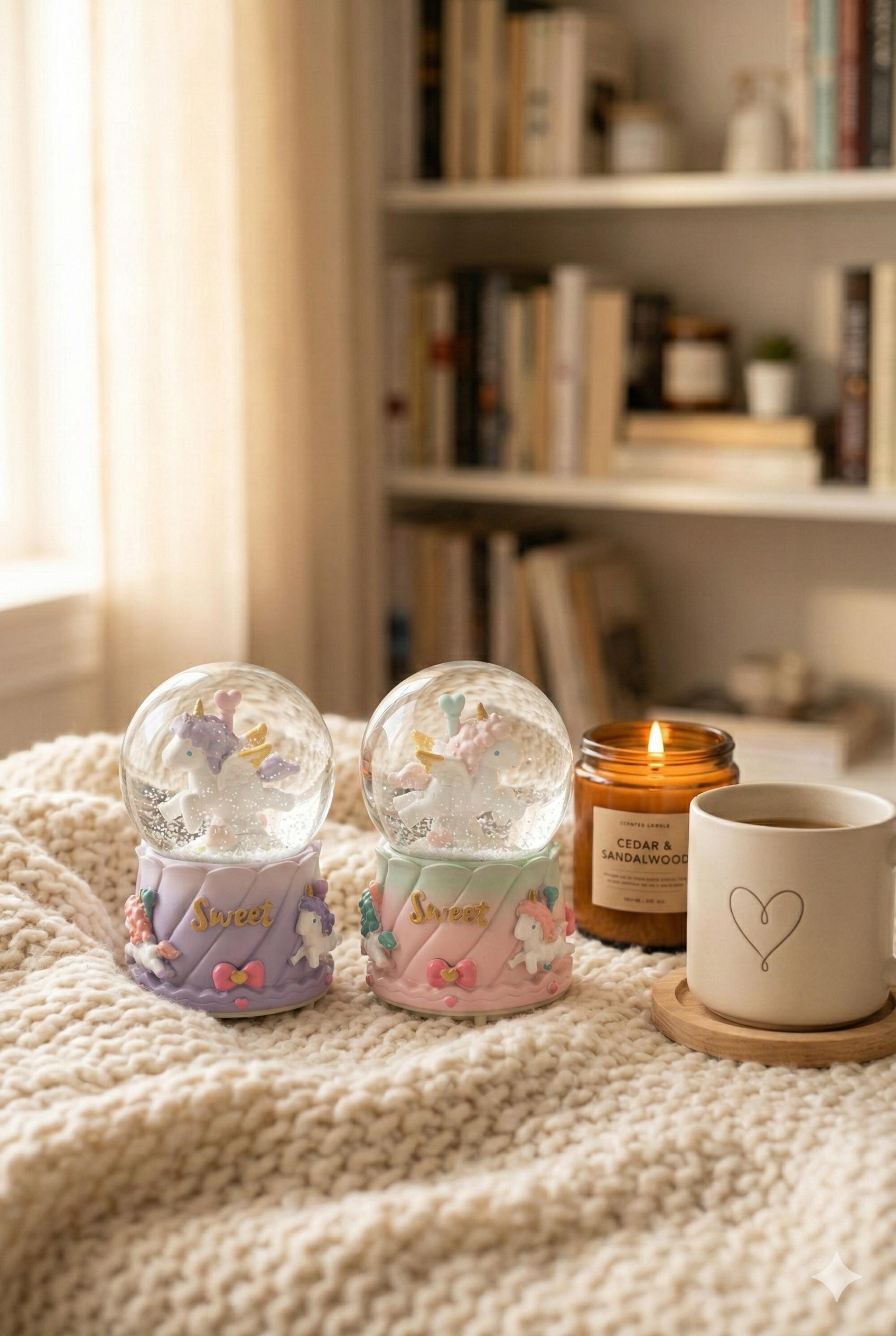 Sweet Unicorn Işıklı ve Müzikli Kar Küresi Seti