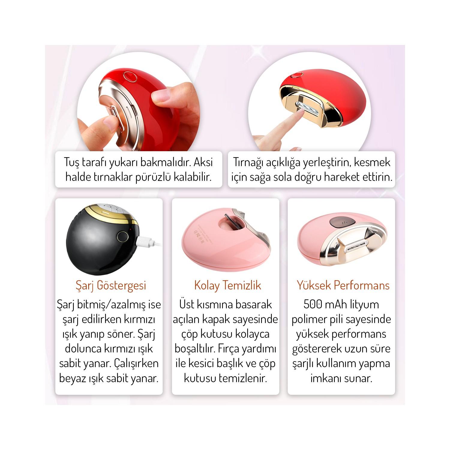 Tırnak Kesme Aparatı Şarjlı