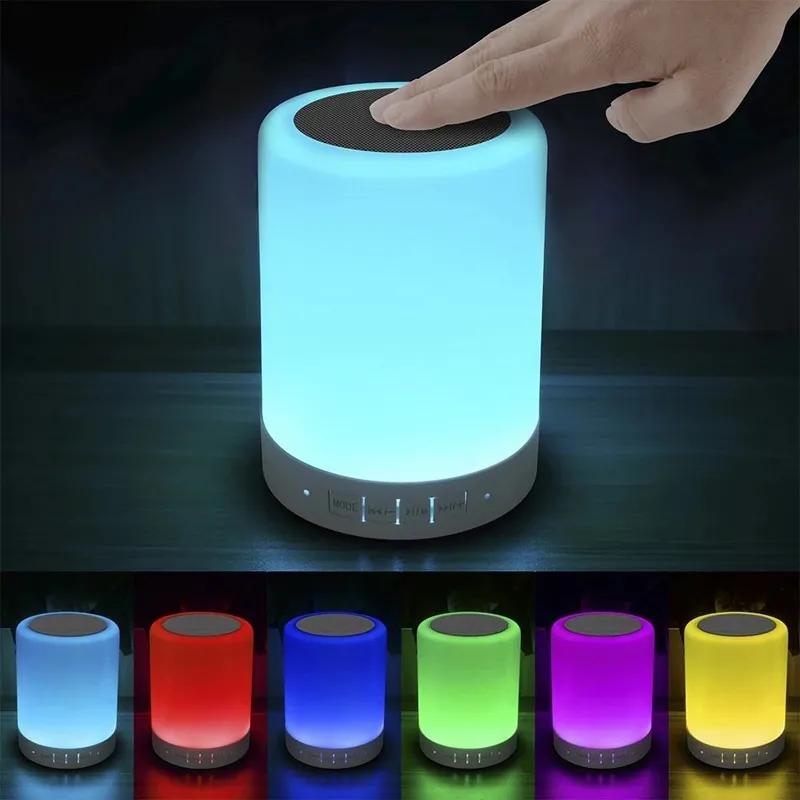 USB Şarj Edilebilir LED Bluetooth Müzik Hoparlör Dokunmatik Lamba