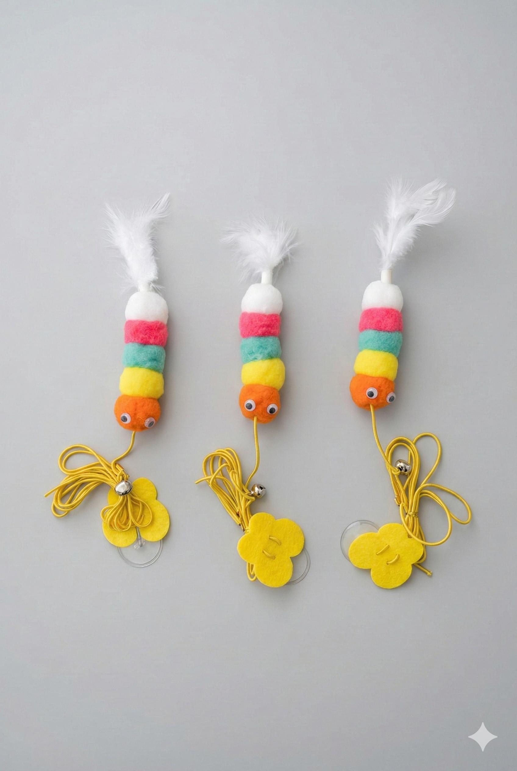 Uçan Tırtıl: İnteraktif Zıplayan Kedi Oltası