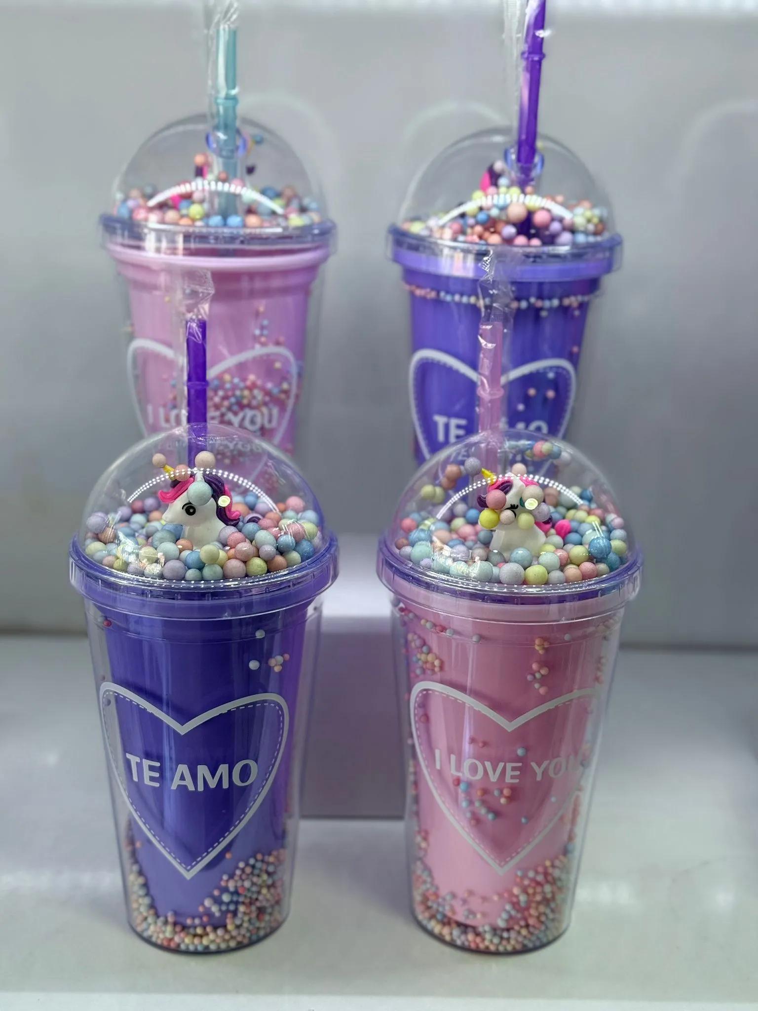 Unicorn Love Pipetli Buzlu Bardak *60