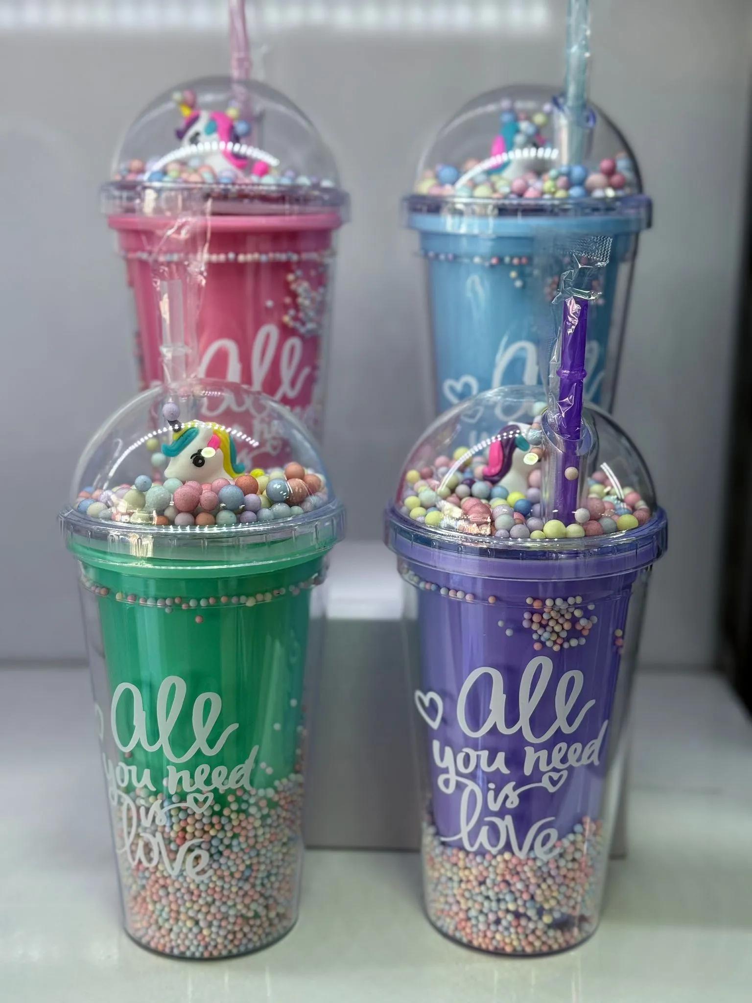 Unicorn Pipetli Buzlu Bardak *60
