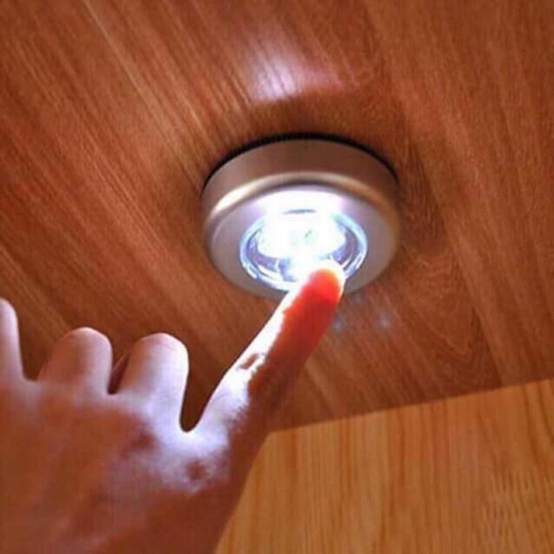 Vitrin Dolap Oto Araç Bagaj Içi Dokunmatik LED Işık Lamba Gri