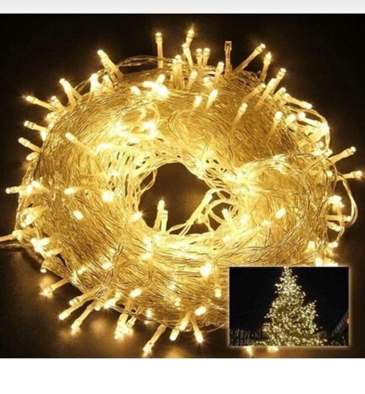 Yılbaşı Ağaç Süsü 10 Metre Led Fişli Gün Işığı