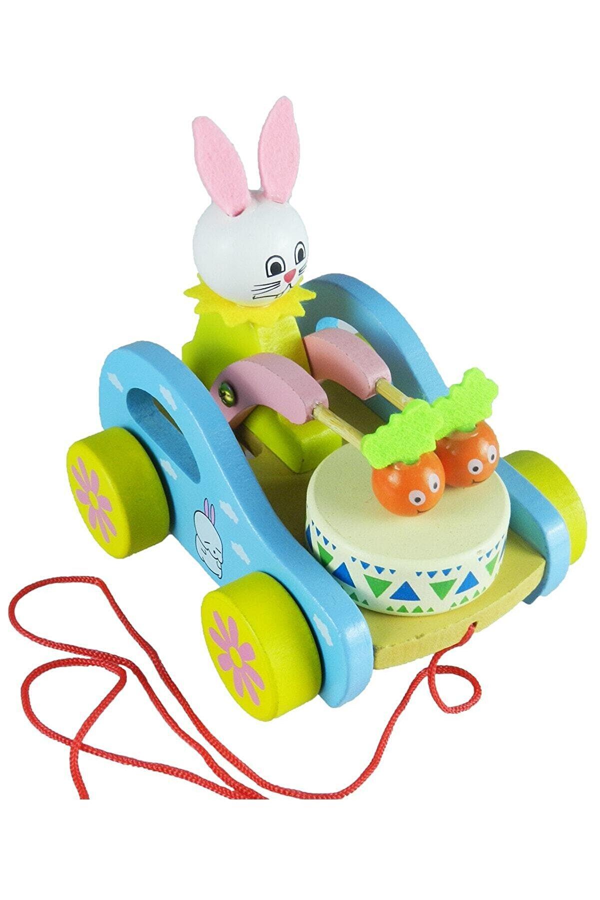 Ahşap Eğitici Oyuncak Davul Çalan Hayvan Çekçek