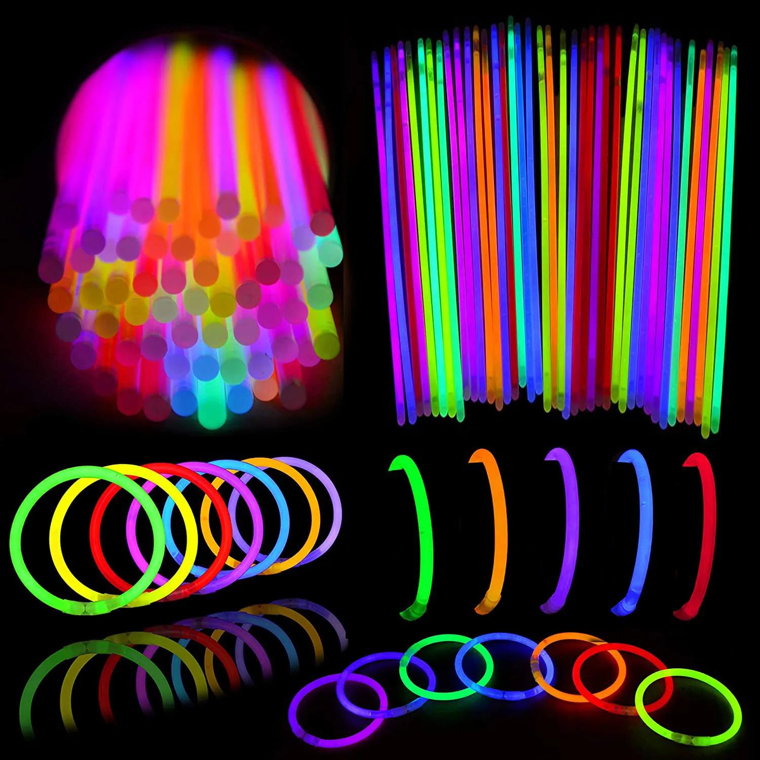 Glow Stick Fosforlu Neon Çubuk 50 Li Paket