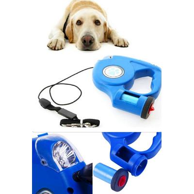 Kedi&Köpek 4.5 Metre Tasma Led+Dışkı Poşeti