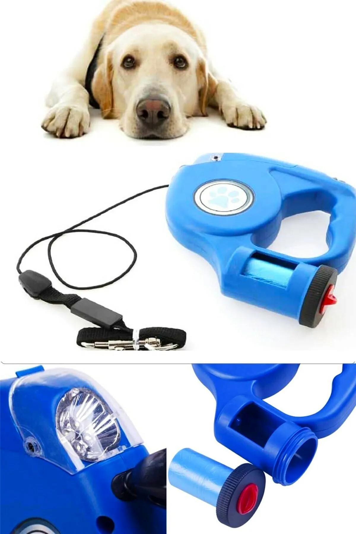 Kedi&Köpek 4.5 Metre Tasma Led+Dışkı Poşeti