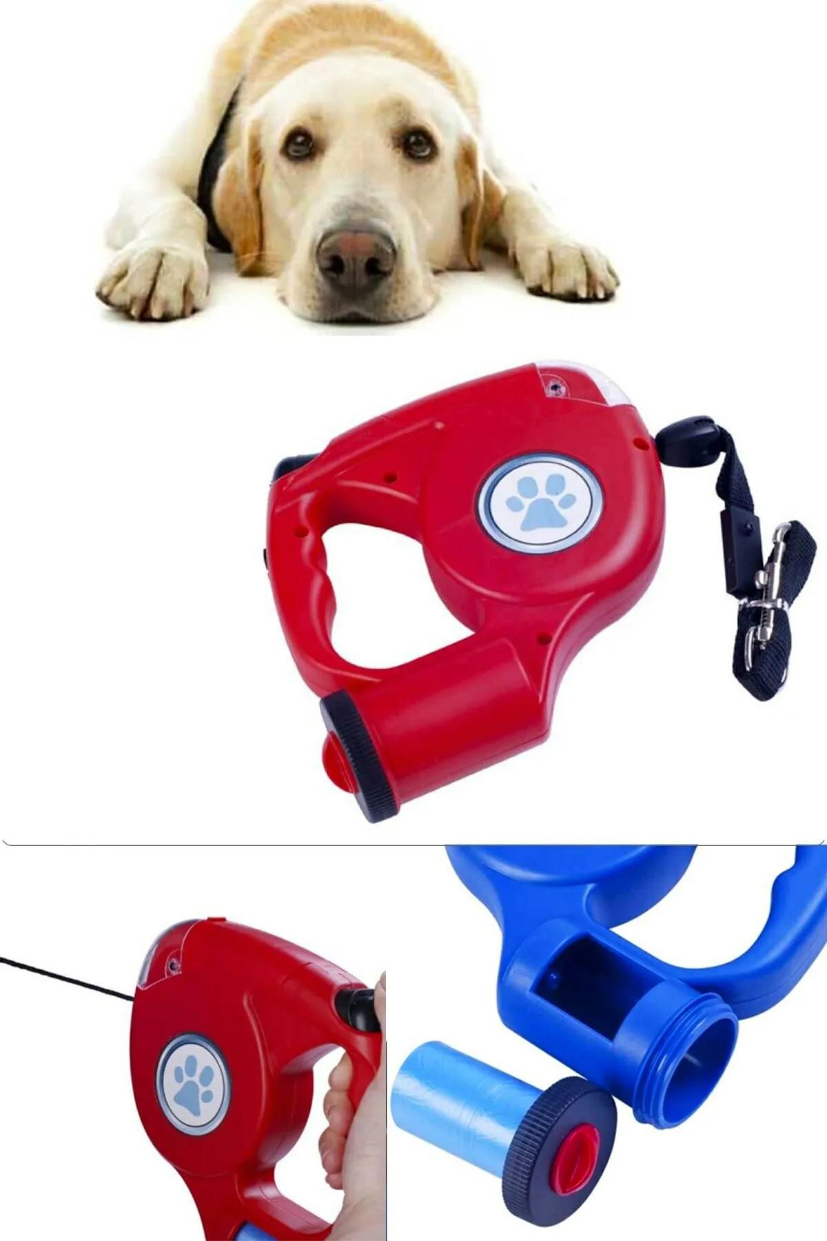 Kedi&Köpek 4.5 Metre Tasma Led+Dışkı Poşeti