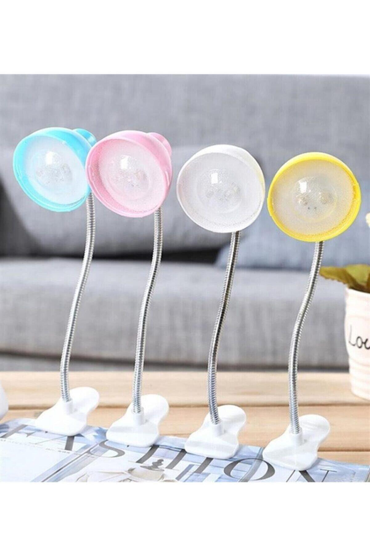 Mandallı Led Işıklı Kitap Okuma Lambası