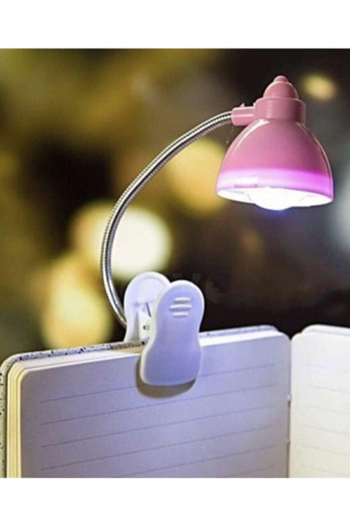 Mandallı Led Işıklı Kitap Okuma Lambası