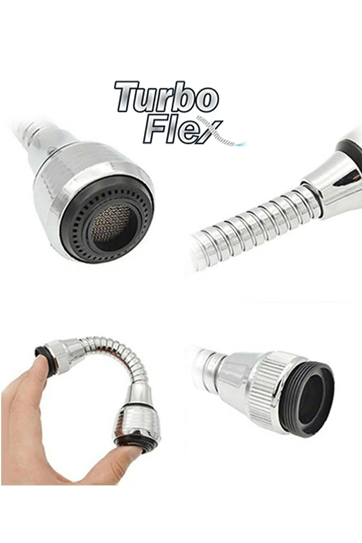 Musluk Başlığı Turbo Flex Esnek Hortum