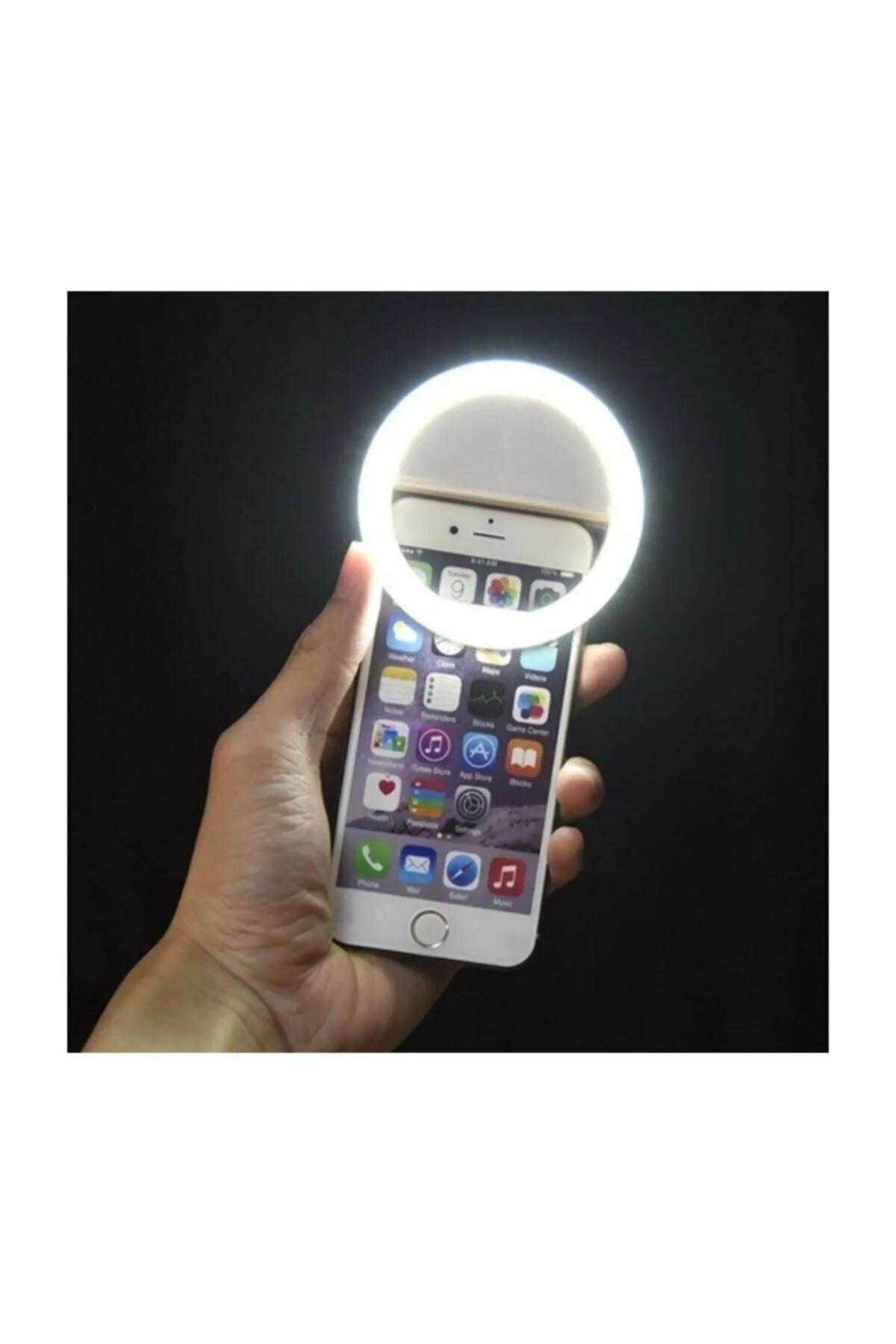 Selfie Işığı Led Telefon Aparatı 3 Kademeli Işık