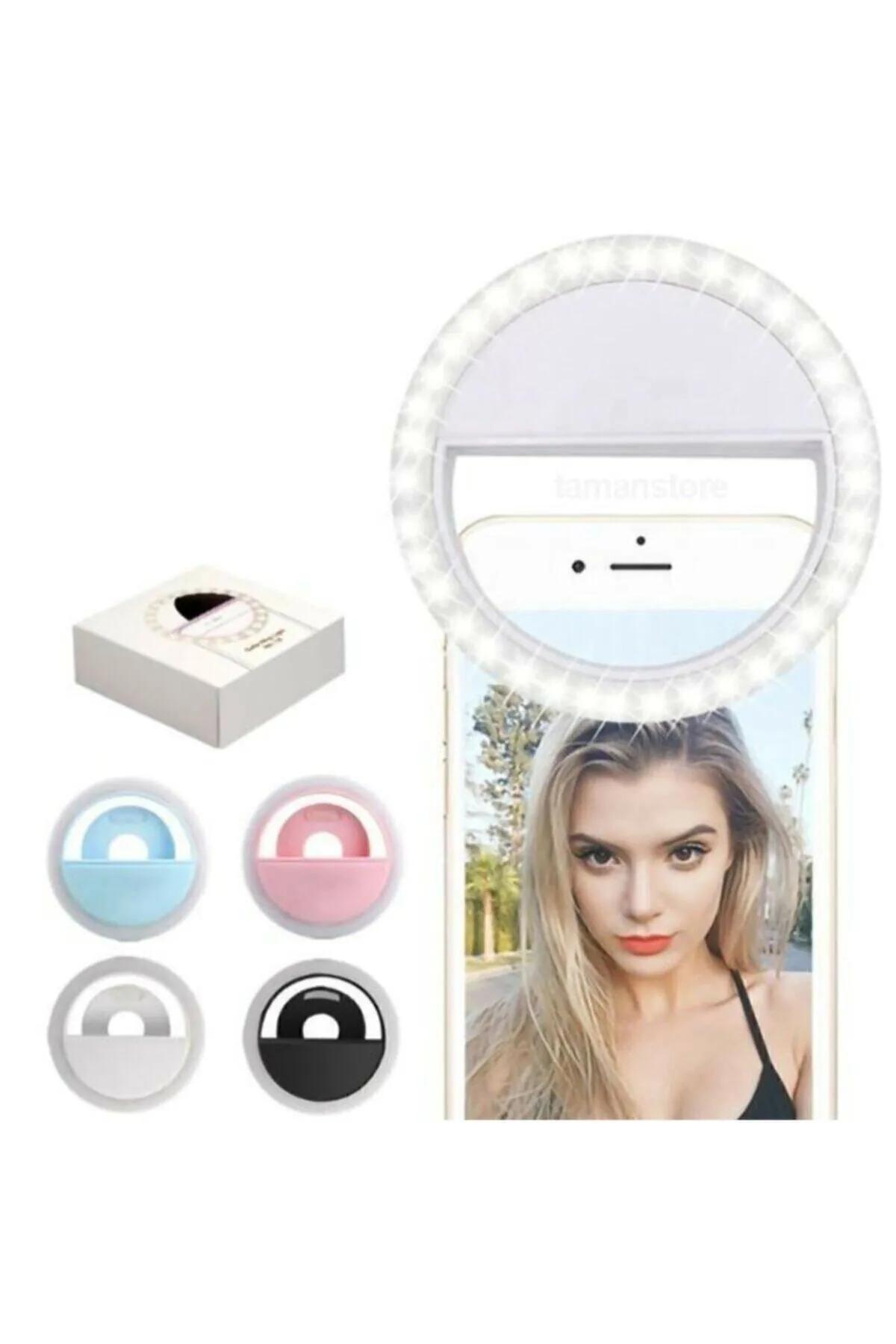 Selfie Işığı Led Telefon Aparatı 3 Kademeli Işık