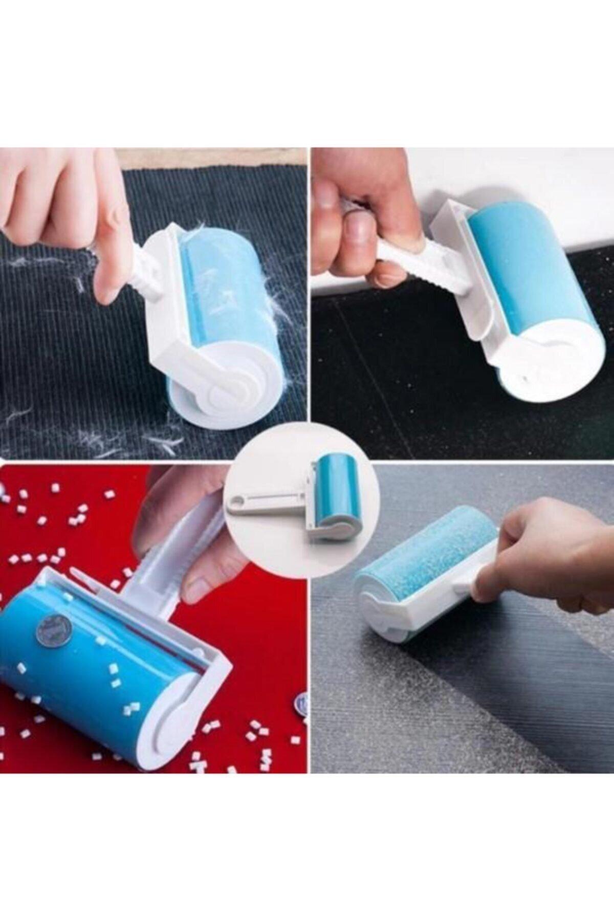 Silikon Yıkanabilir Tüy Toz Toplama Rulosu Yapışkanlı Toplayıcı