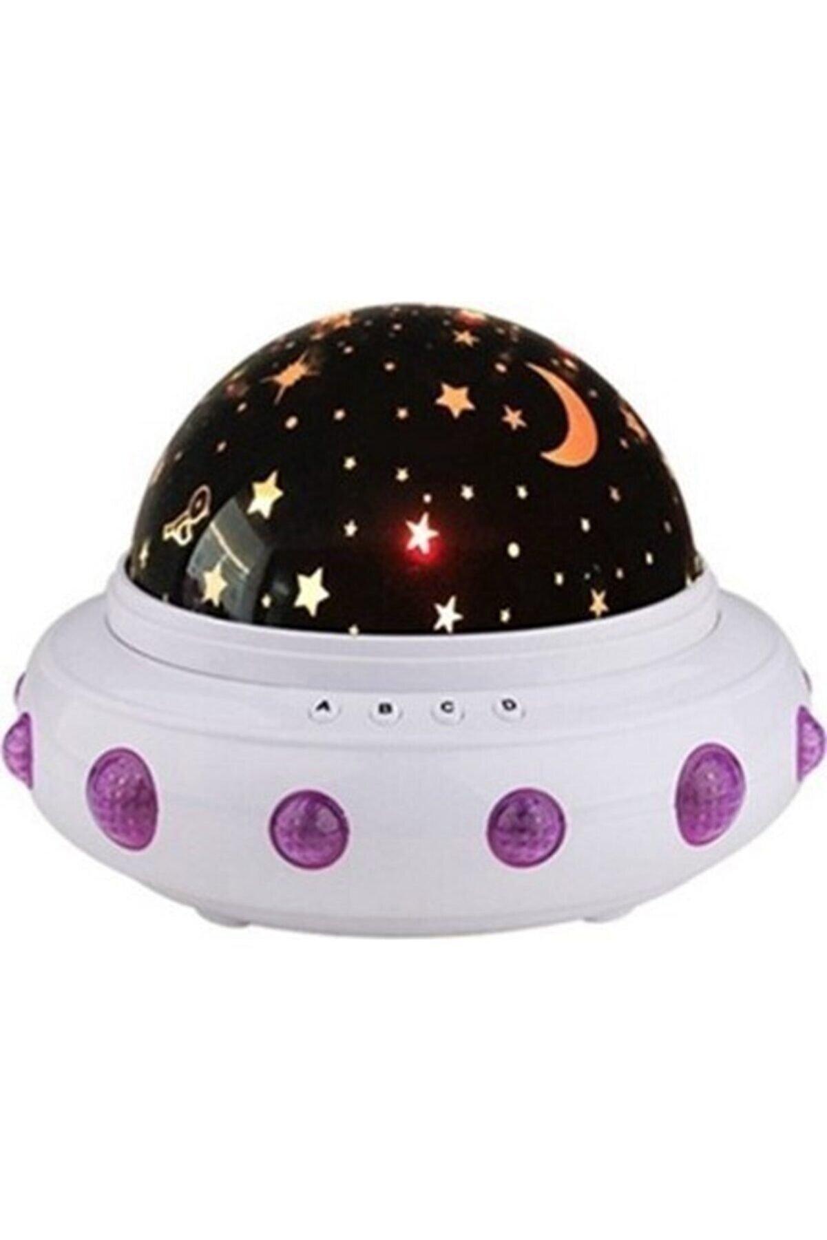 Yıldızlı Müzikli Led Projektör Gökyüzü Gece Lambası