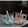 2 Lİ Cam Kupa Bardak Set + Çay Kaşığı *30