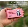 8 Li Mini Paket Cep Islak Mendil *60