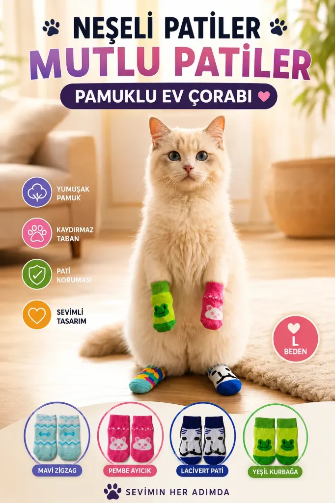 [FBS-0972] Kedi Köpek Çorap L Beden *600