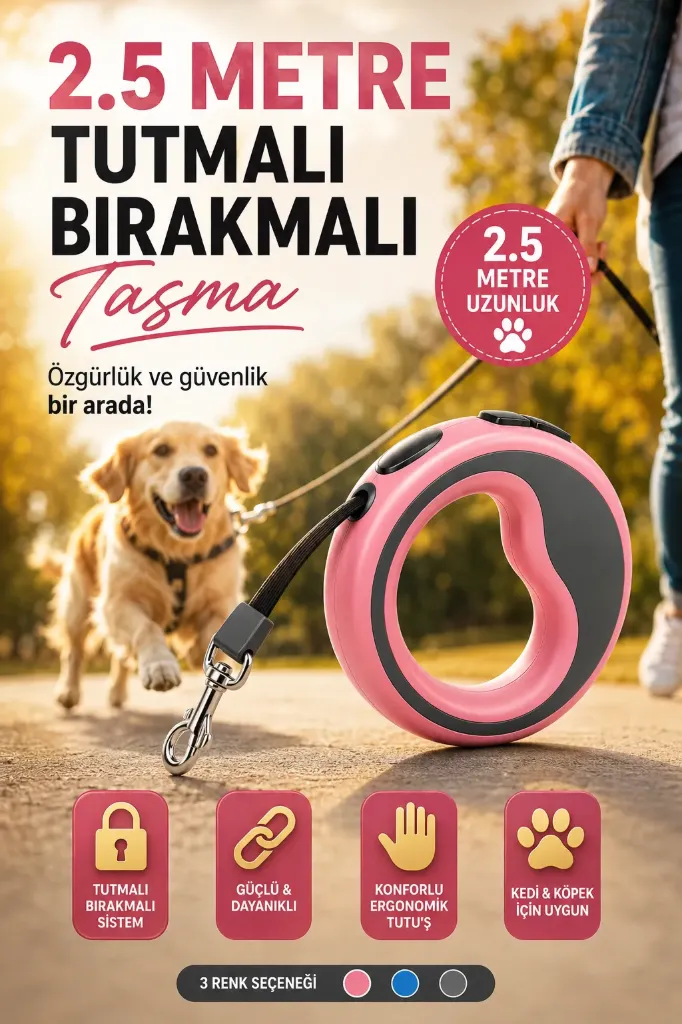 [FBS-1050] Kedi Köpek Gezdirme 2.5 Metre Oval Prime Model *72