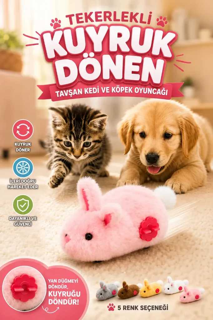 Kedi Köpek Kurmalı Tüylü Tavşan *576