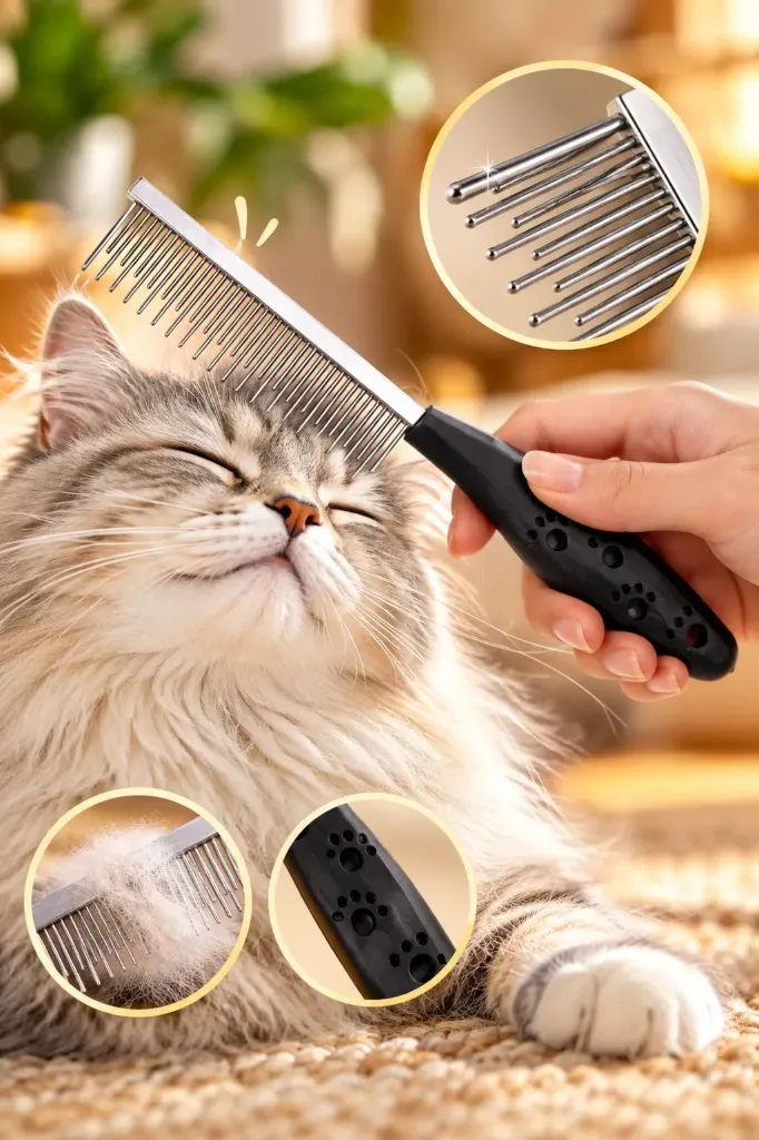 Kedi Köpek Kıtık Açıcı Tarak Tek Taraflı