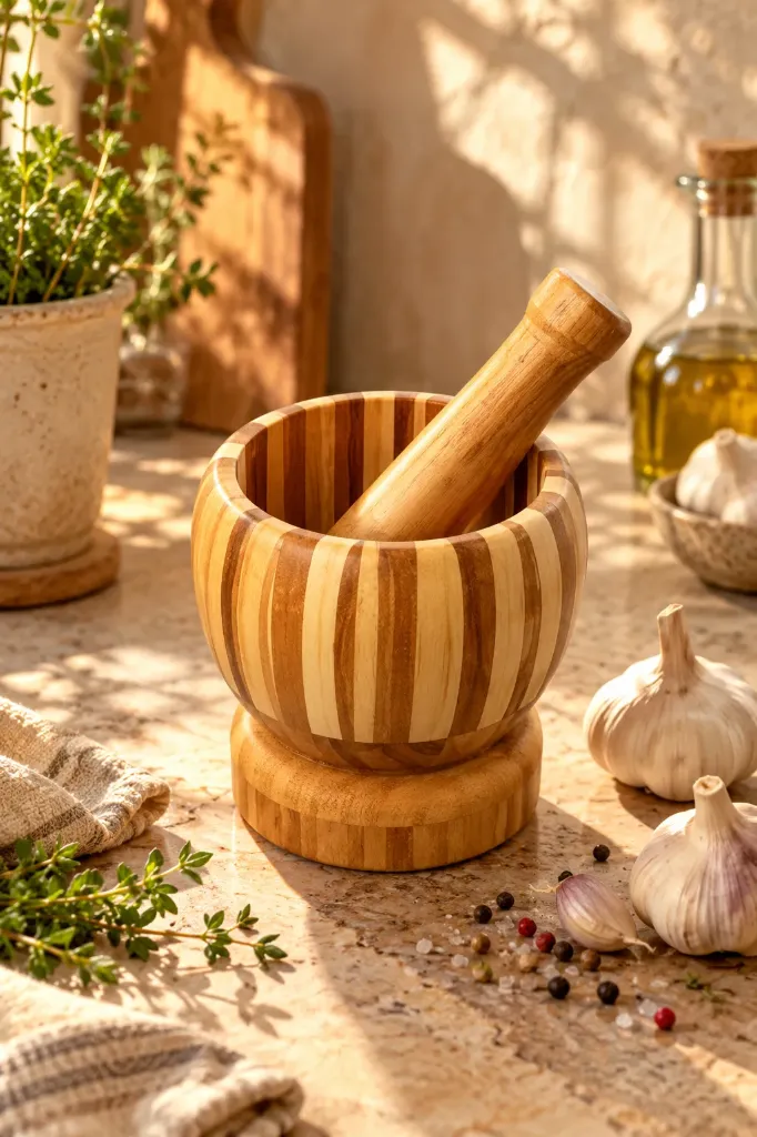 Bambu Havan Baharat Öğütücü