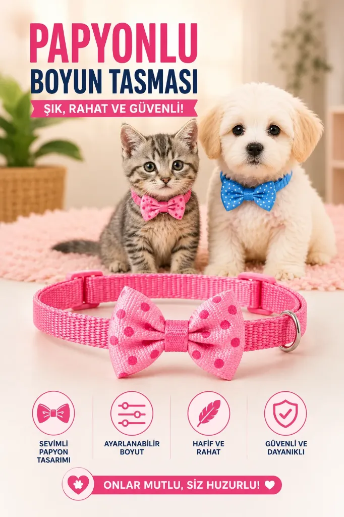 [FBS-184] Kedi&Köpek Boyun Tasması Papyonlu *1440