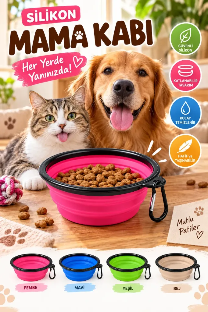 Foldable Food Bowl Silicone *360