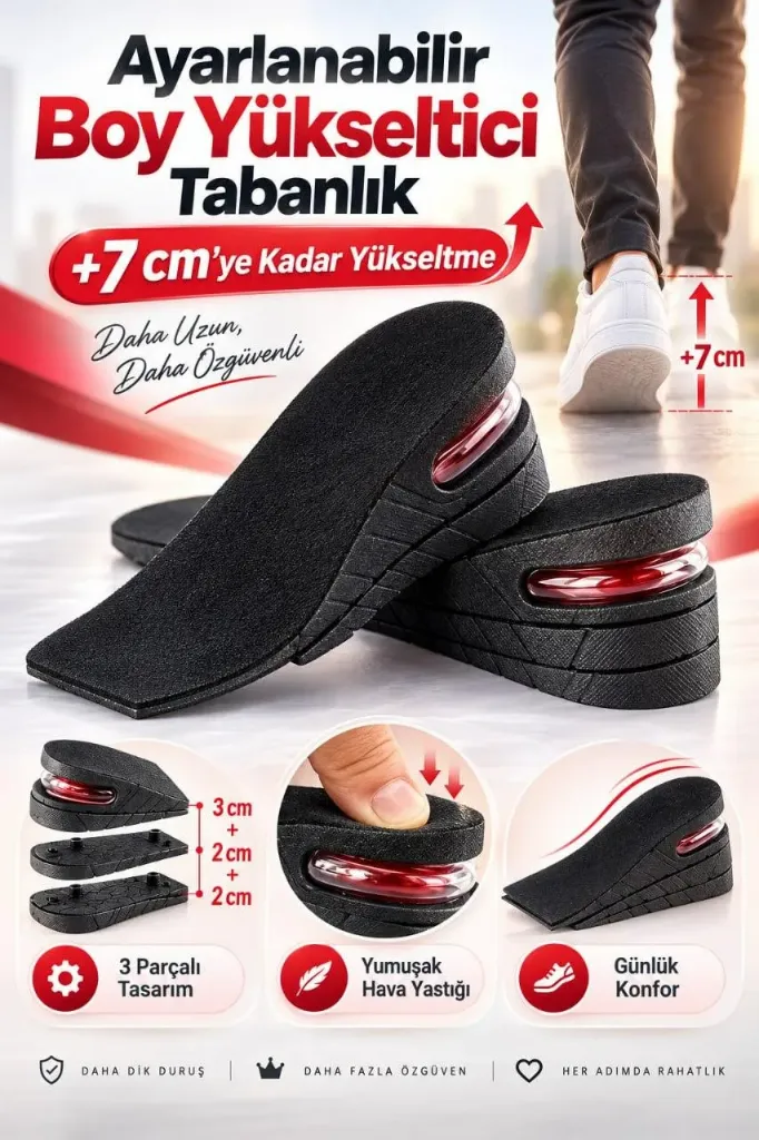 [FBS-167] Topuk Yükseltici Tabanlık 7 Cm *100