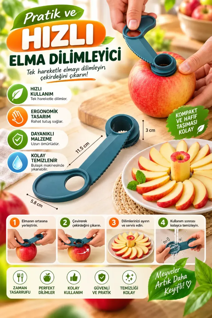 Plastik Elma Dilimliyici