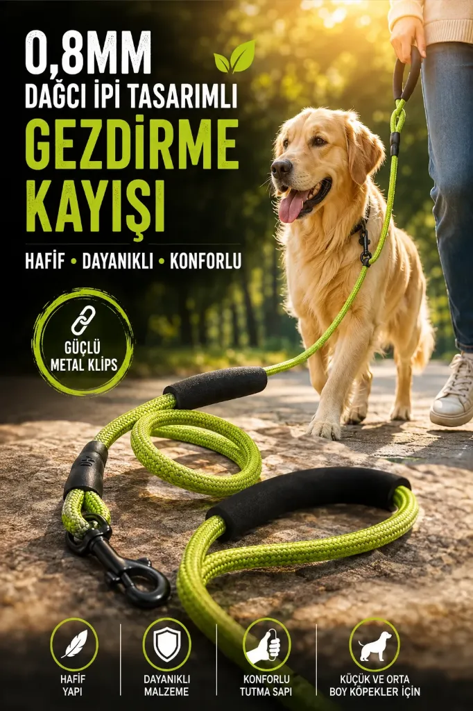 Kedi Köpek Gezdirme Örme İp Model 0.80 MM *360