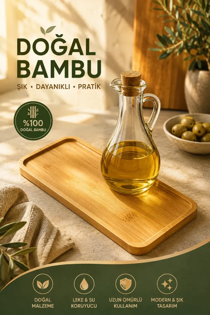 Bambu Yağlık Altlığı Kare *144