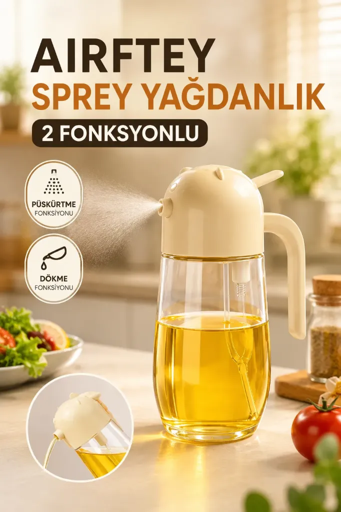 Airftey Sprey Yağdanlık 2 Fonksyonlu *50