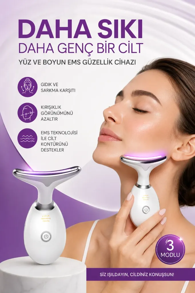 Yüz Ve Boyun Kırışıklık Giderici Ems Güzellik Cihazı *40