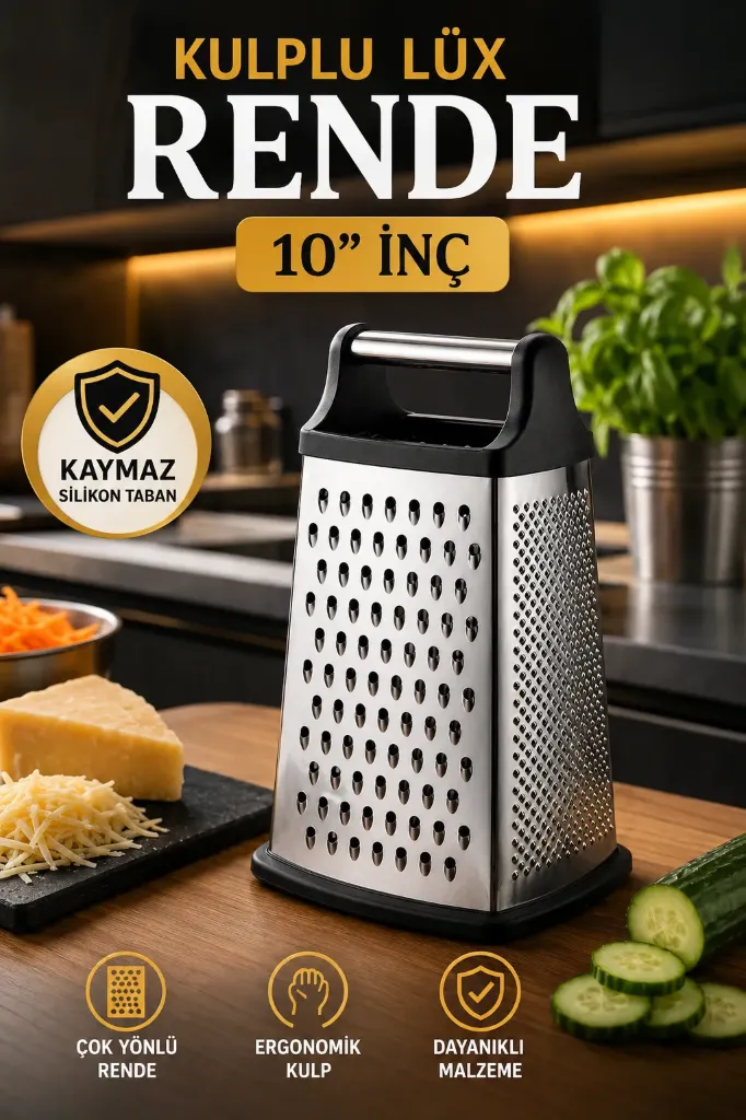 Kulplu Lüx Rende Slikon Ayaklı 10" İnç  *72