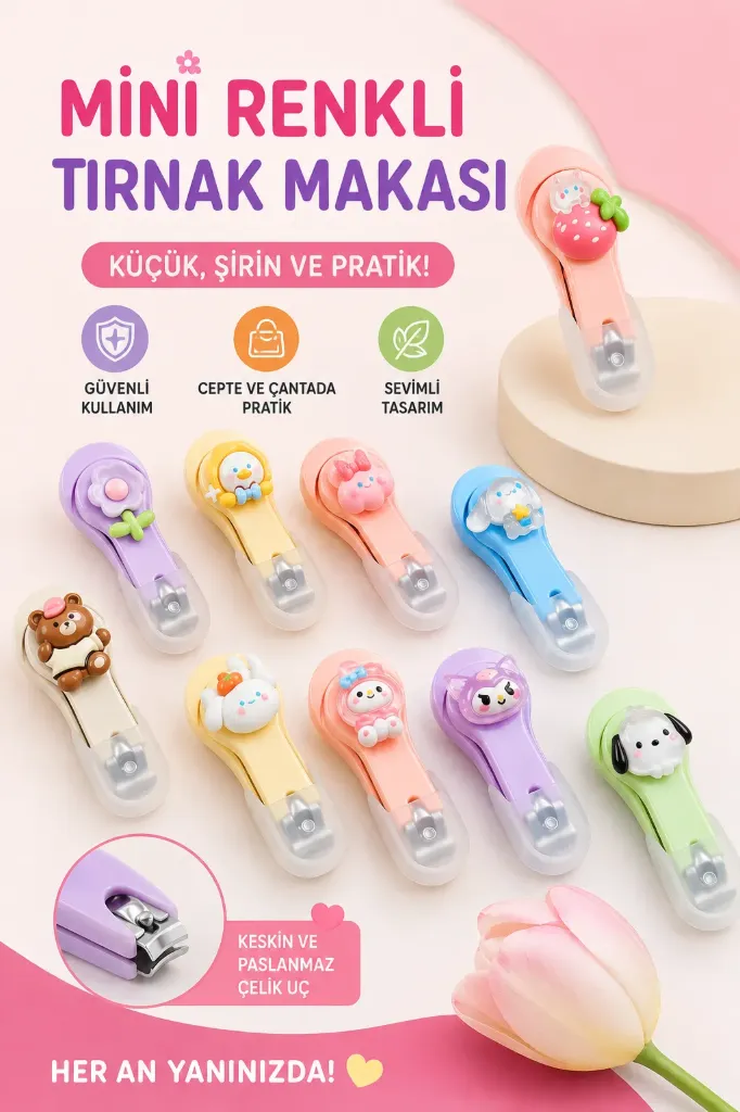 Mini Renkli Tırnak Makası