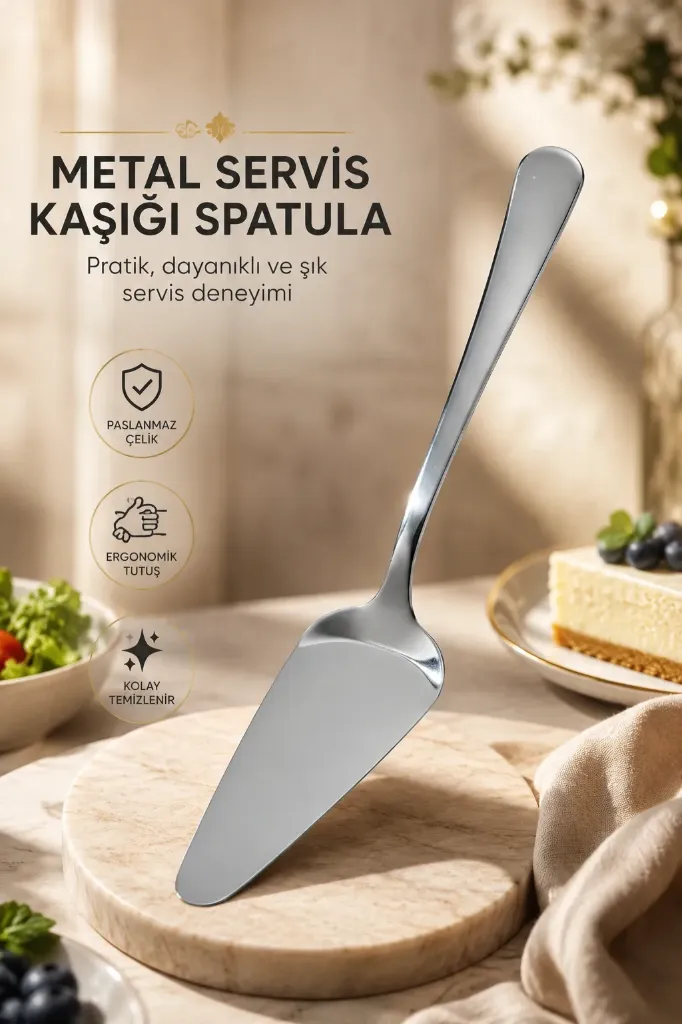 Metal Servis Kaşığı Spatula *240