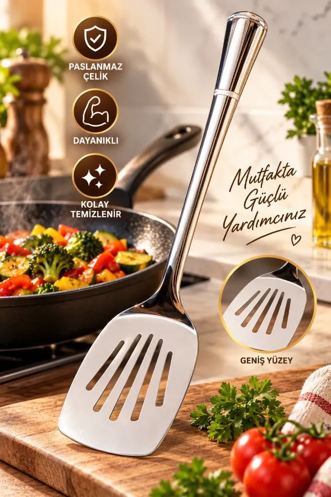Metal Servis Kaşığı Spatula *240