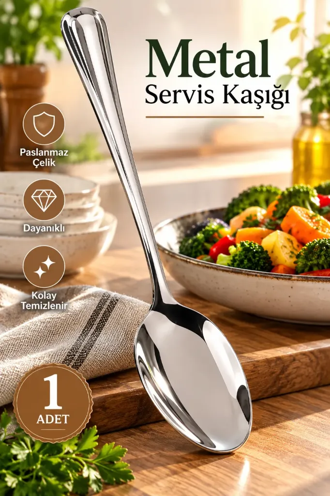 [FBS-872] Metal Servis Kaşığı