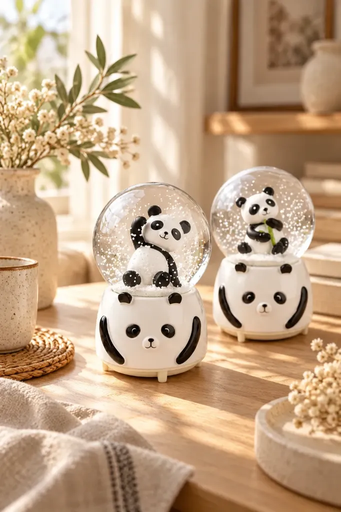 [FBS-1005] Kar Küresi Püskürtmeli Büyük Panda Model JH105 *24