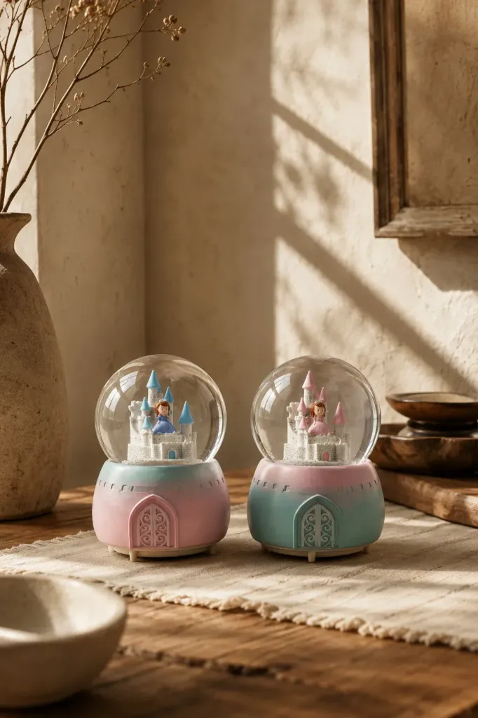 Snow Globe Spraying Castle Model JH125